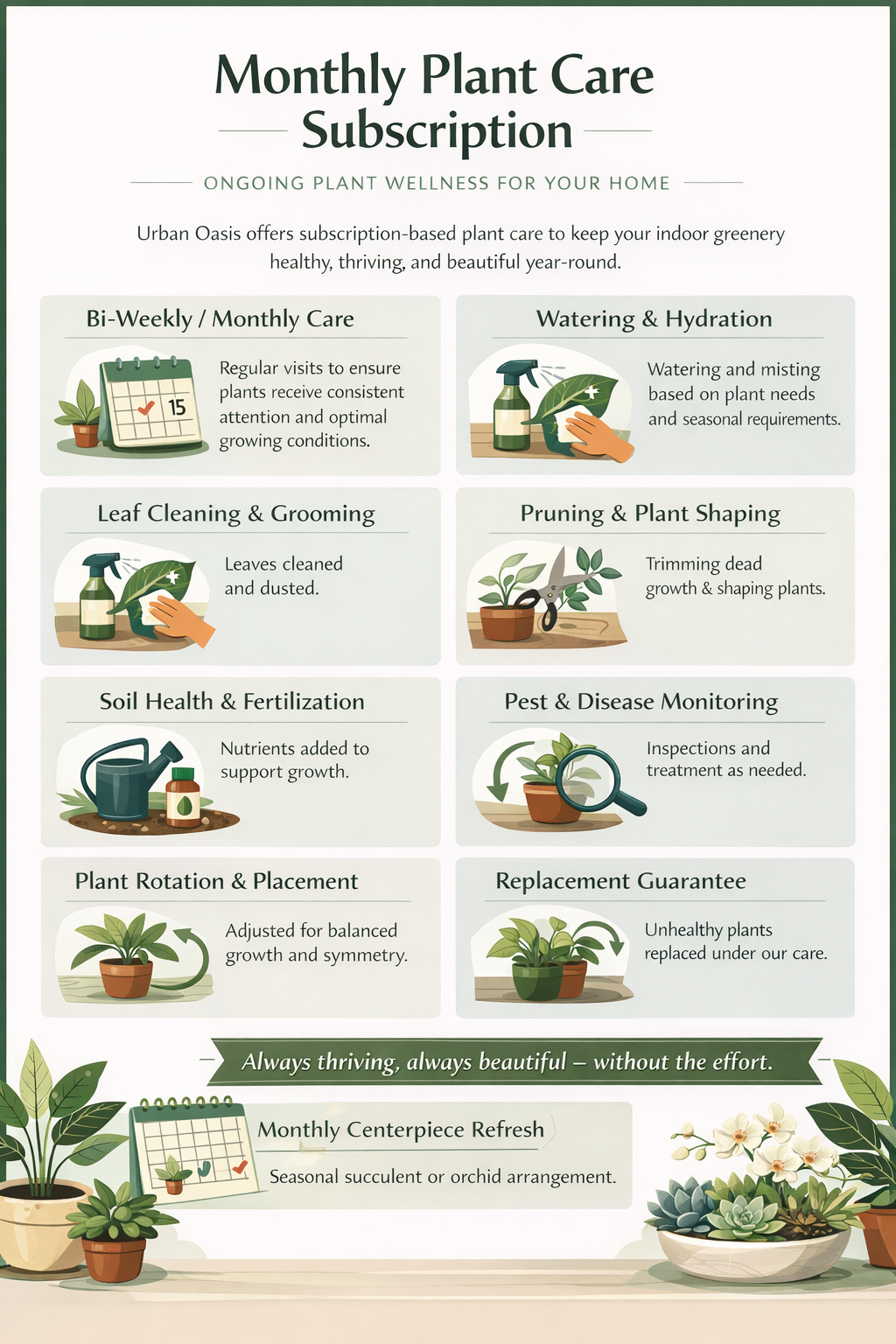 Plant care routine